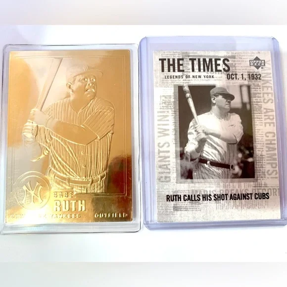 Babe Ruth Signed Baseball 1996 BABE RUTH Limited Edition 22k Gold Foil